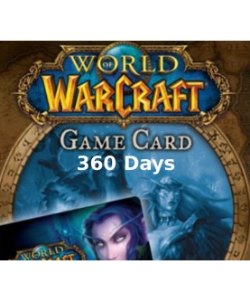 World of Warcraft 360 DAYS Pre-Paid Time Card Battlenet Key EUROPE